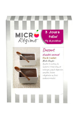 Dessert chocolat caramel Micro Rgime