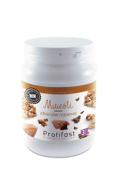 Muesli Chocolat Caramel pot 450g Protifast