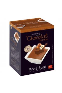 Entremets chocolat noisette hyperprotéiné