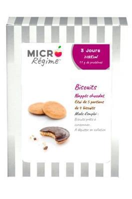 Biscuits nappés chocolat Micro Régime