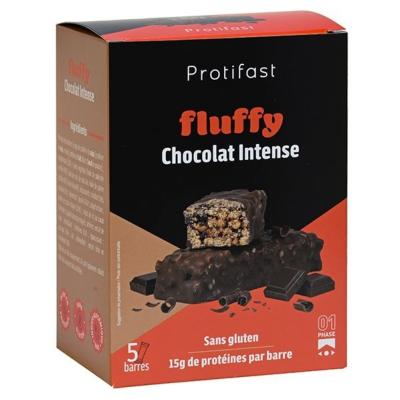 Barre Fluffy saveur Chocolat Intense x 5 Protifast 