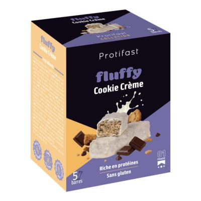 Barre Fluffy saveur Cookie Crème Protifast 
