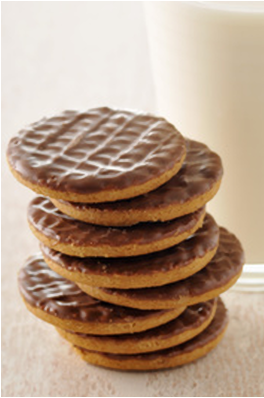 Biscuits nappés chocolat Etui de 32 biscuits Pharmapar