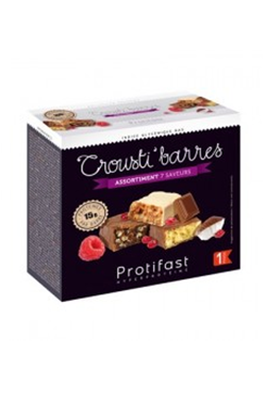 Assortiment de barres protines 7 saveurs Protifast