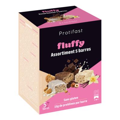 Assortiment de barres fluffy protéinées 5 saveurs Protifast
