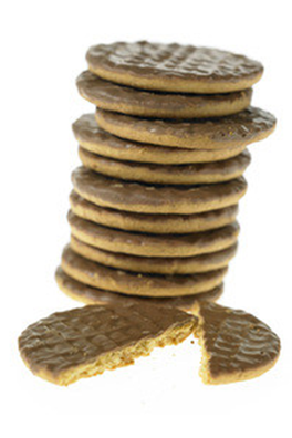 Biscuits nappés chocolat Etui de 144 biscuits