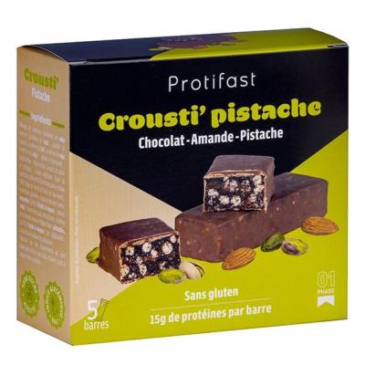 Barres Crousti'pistache x 5 Protifast