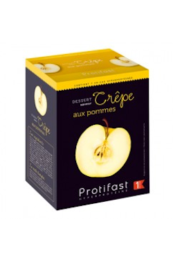 Crêpes aux pommes pour regime proteine