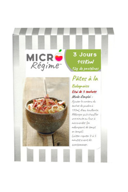 Pâtes à la Bolognaise instantanées Miro Régime
