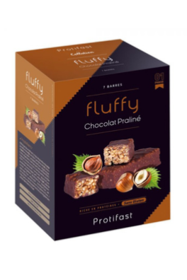 Barre Fluffy saveur chocolat praliné Protifast 