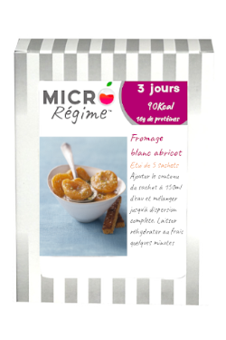 Dessert Fromage Blanc abricot Micro Régime