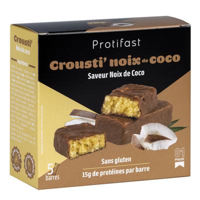 Barres crousti noix de coco Protifast x5